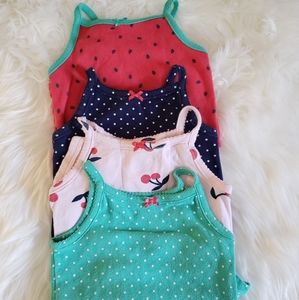 4 tank top onesies by Carter's sz 6 months